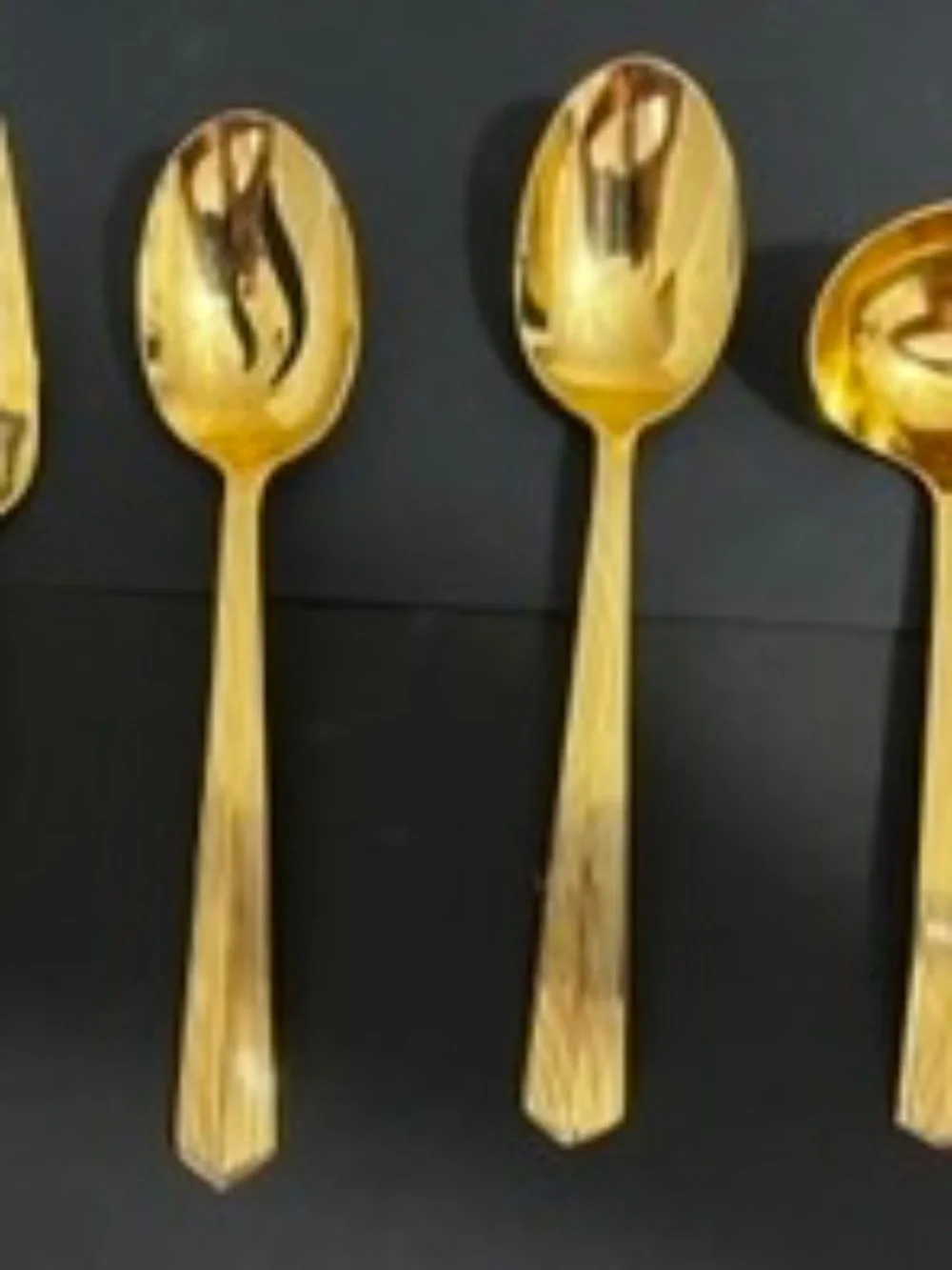 VINTAGE GOLD PLATED FLATWARE